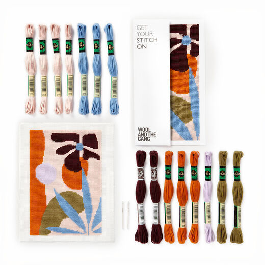 Escape needlepoint kit by Wool and the Gang