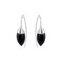 Black onyx acorn hook earrings by Mounir