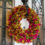 Sari offcut wreath