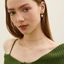 Evil eye heart stud earrings by Ottoman Hands