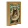Victorian cat in a ruff Christmas cards (pack of 8)
