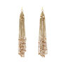 Peach pink cascade hook earrings