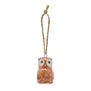 Ceramic owl Christmas decoration