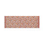 Orange and white floral cotton scarf