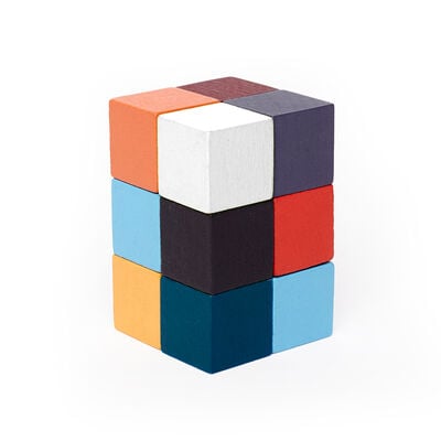 Wooden puzzle block toy