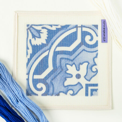 DIY Portugal tile needlepoint kit