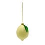 Glass lemon Christmas decoration
