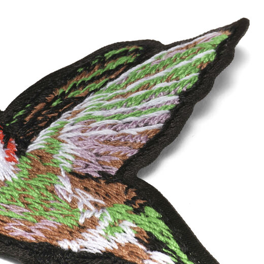 Hummingbird embroidered patch