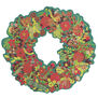 Christmas foliage wreath