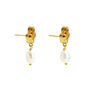 Regency petal lace pearl earrings by Emma Calvert