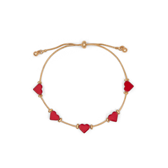 Red hearts bracelet