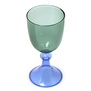 Blue goblet glass by Ichendorf Milano