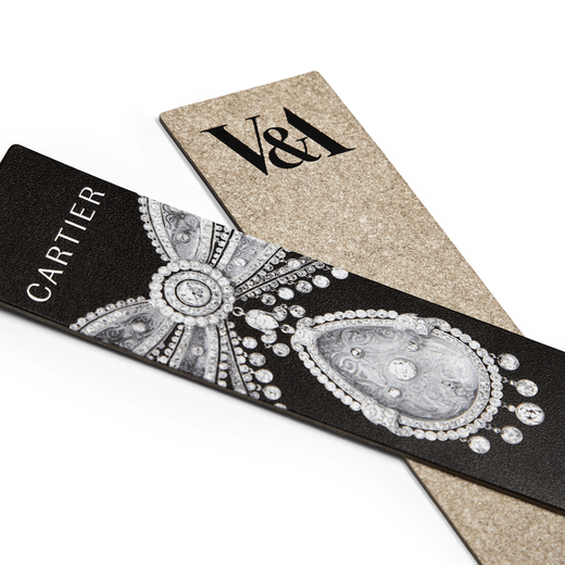 CARTIER Stomacher brooch leather bookmark
