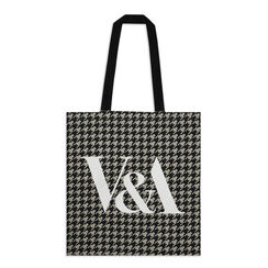 Grey Houndstooth tote bag