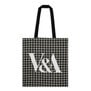 This stylish grey houndstooth tote bag is perfect for everyday use
