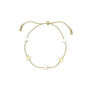 Delicate bracelet with silver and golden stars 