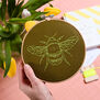 Bumble Bee hoop embroidery kit