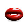 Classic red Hotlips ring by Solange - small