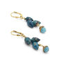 Leaf beaded earrings by Joli