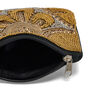 Beaded metallic purse