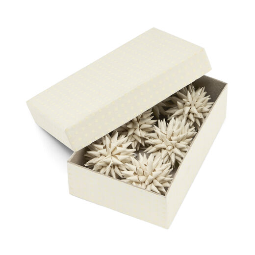 Spiked paper hanging ornaments (set of 6)