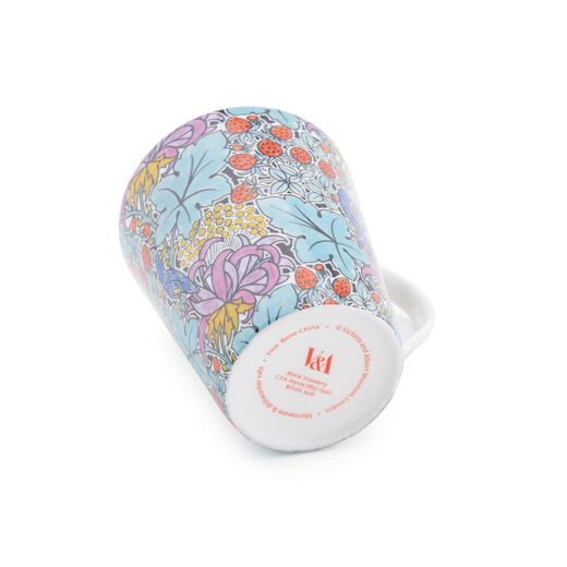 Voysey Bird and Strawberry mug in a box