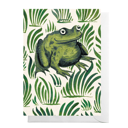 William De Morgan frog greeting card 