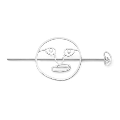 Face hair barrette