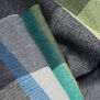 Navy and smoke wool scarf
