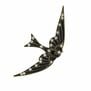 Flying swallow brooch
