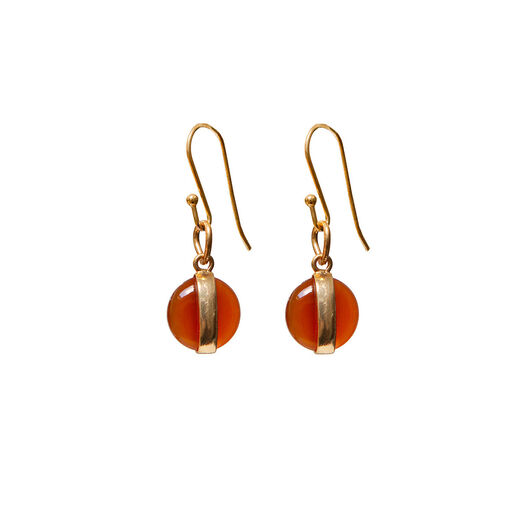 Carnelian earrings by Mirabelle