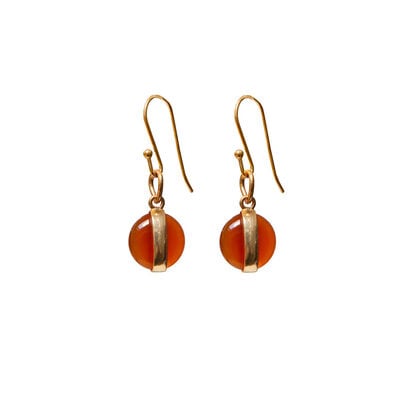 Carnelian earrings by Mirabelle