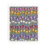 Rows of crocuses greeting card