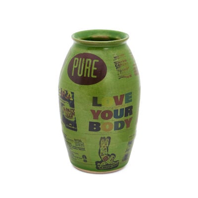 Vortex, Rave Culture Theory vase by Clink Street Ceramics
