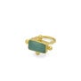 Aqua chalcedony adjustable ring by Ottoman Hands