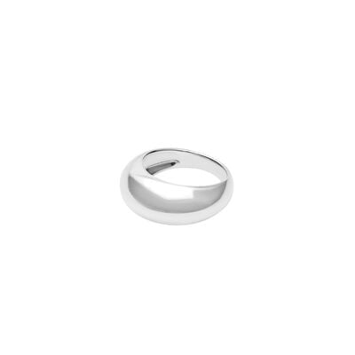 Simple silver ring by Mounir
