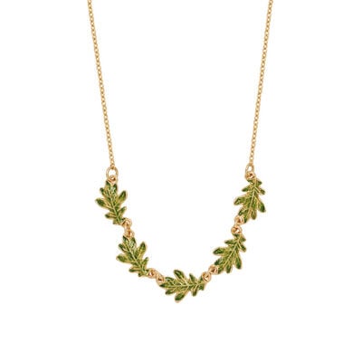 Oak leaf necklace by Fable England