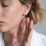 Prairie leaf hook earrings by Sibilia