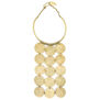 Circle drop collar necklace by Adele Dejak
