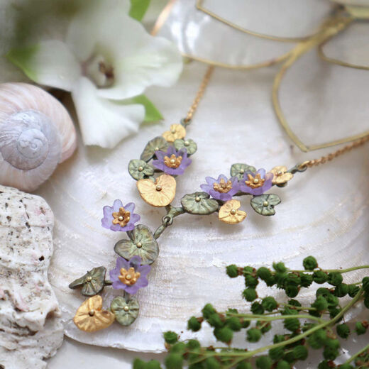 Giverny waterlily necklace by Michael Michaud