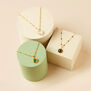 Carved crystal heart pendant necklace by Mirabelle
