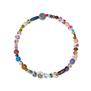 Multicoloured ceramic bead necklace