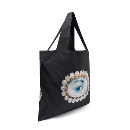Eye miniature foldable tote bag