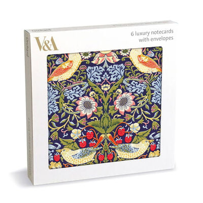 William Morris Strawberry Thief notecards (pack of 6)