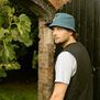 Blue bucket hat