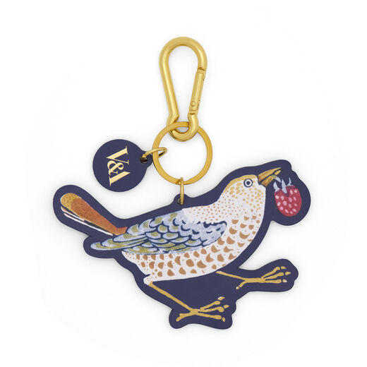William Morris Strawberry Thief bag charm