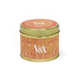 Lemongrass & ginger natural tin candle
