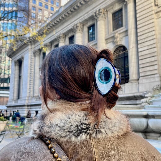 Evil eye hair claw