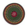 Green and purple wool beret