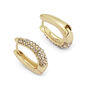 Crystal huggie earrings